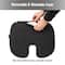 Mind Reader Memory Foam Seat Cushion with Air-Cloud Technology, Gray